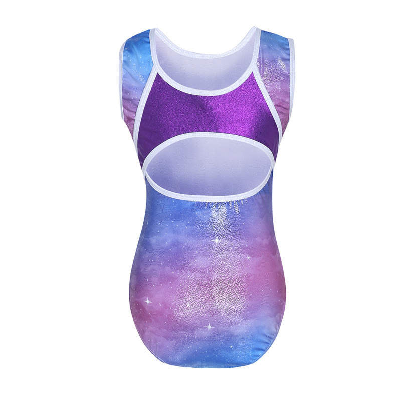 Starry Blue Purple Tank Leotard Gym Girlz United