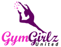 Gymnast leaping above writing 