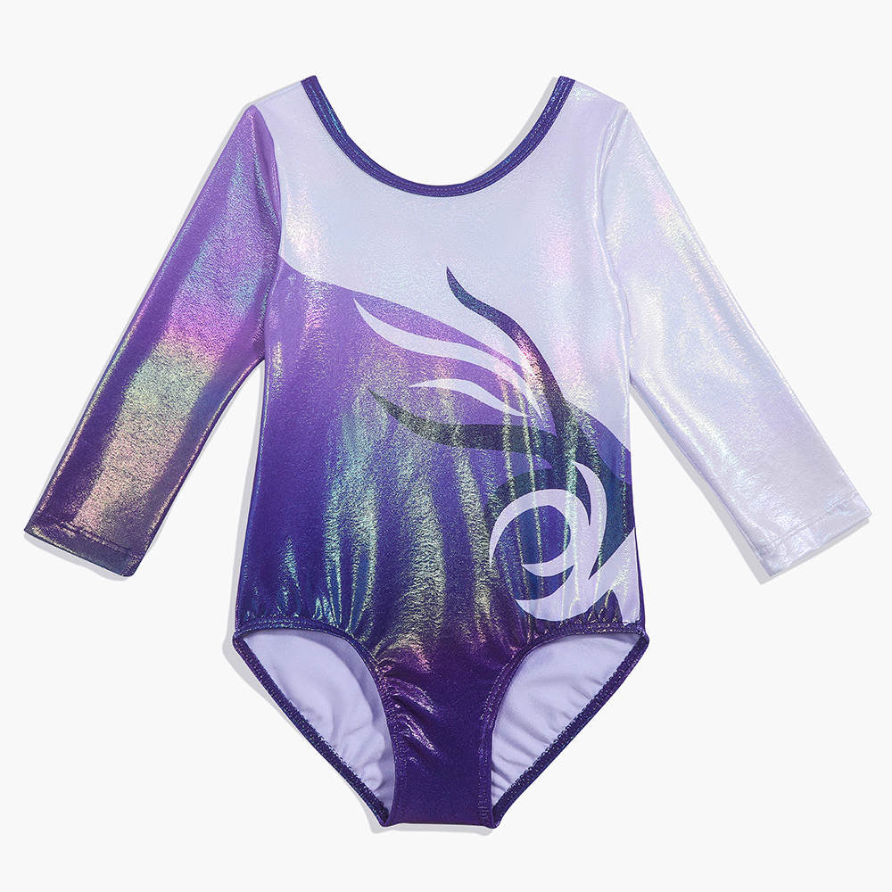 Long Sleeved Purple Isi Leotard