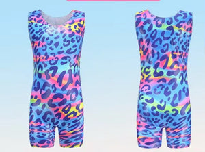 Rainbow Leopard Unitard