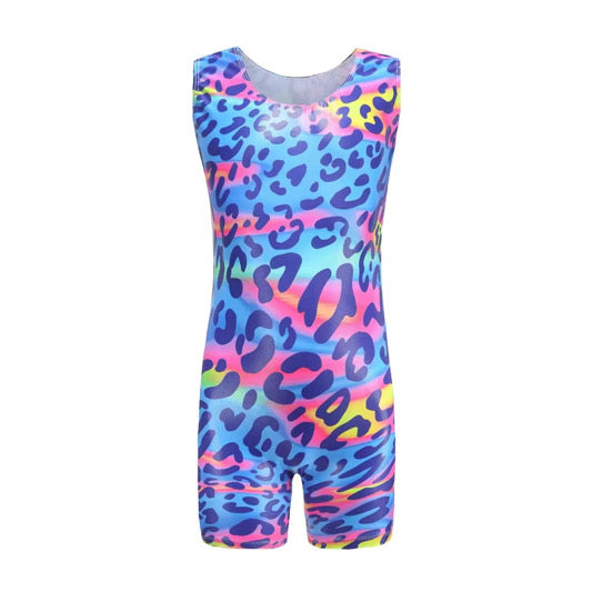 Rainbow Leopard Unitard