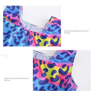 Rainbow Leopard Unitard