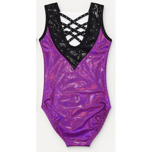 Pink and Black Crystal Cross-Over Leotard (Copy)
