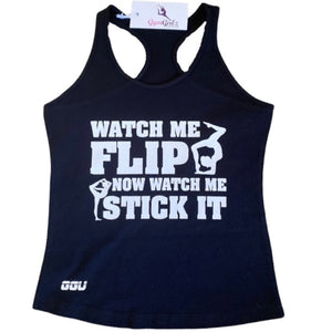 ‘Watch Me Flip’ Racerback Tank Top