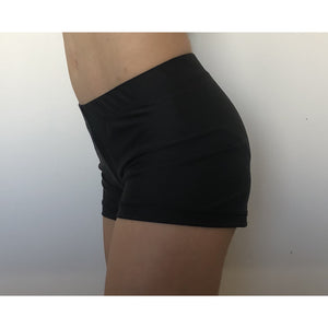 black lycra shorts for kids / gymnastics / active wear