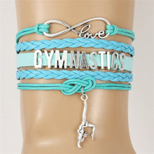 blue and teal gymnastics bracelet
