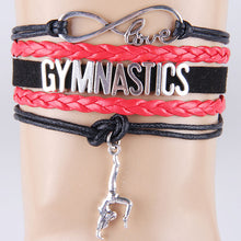 black and red gymnastics bracelet